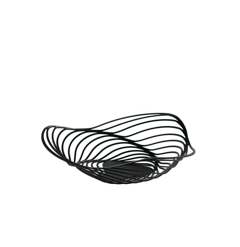 Alessi Trinity fruit basket 33 cm Black