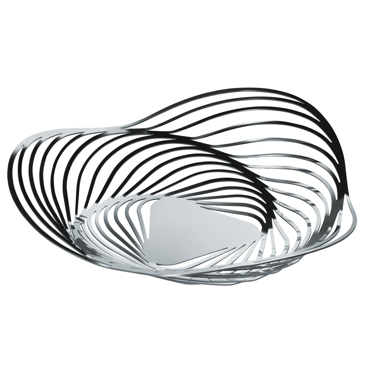 Alessi Trinity fruit bowl stainless steel | Scandinavian Design | Fruit bowls | Grey