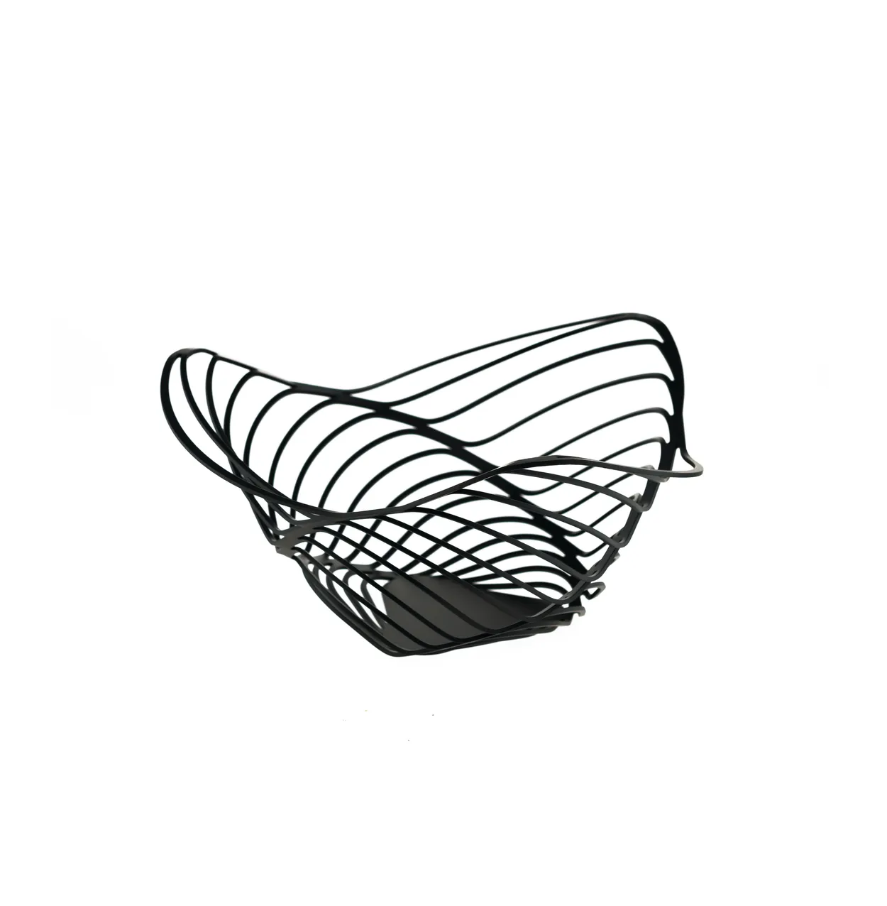 Alessi Trinity high fruit basket 26 cm Black | Scandinavian Design | Fruit bowls | Black