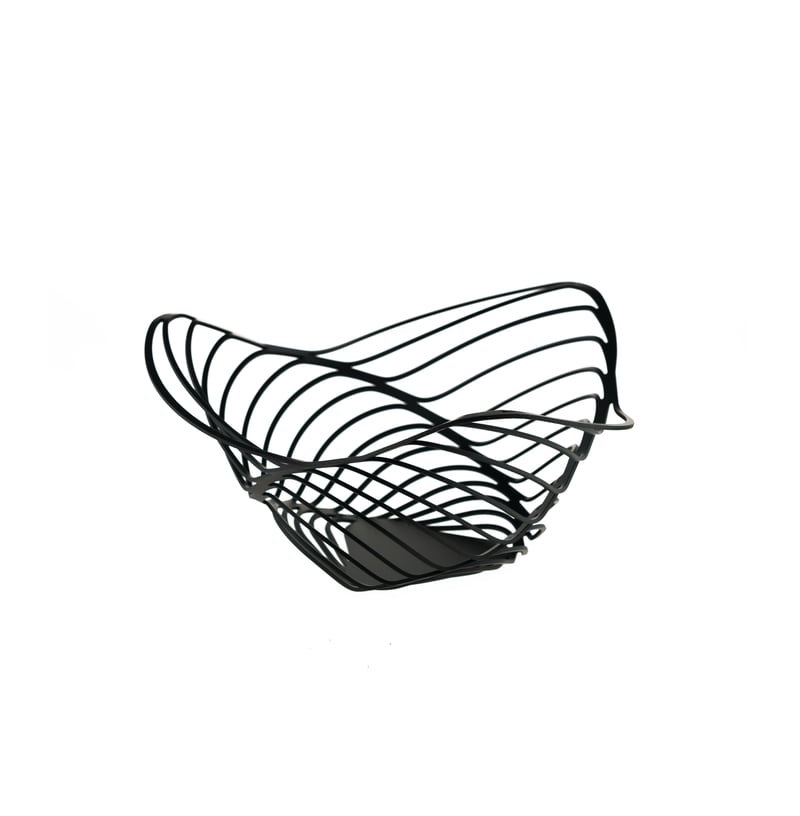 Alessi Trinity high fruit basket 26 cm Black
