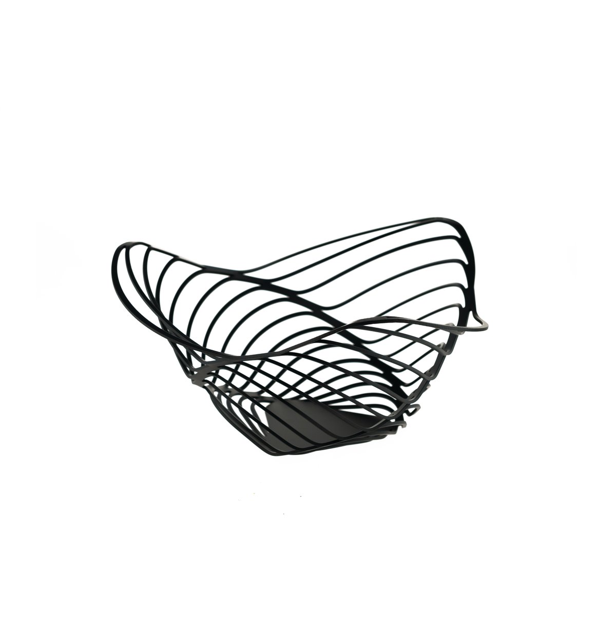 Alessi Trinity high fruit basket 26 cm Black