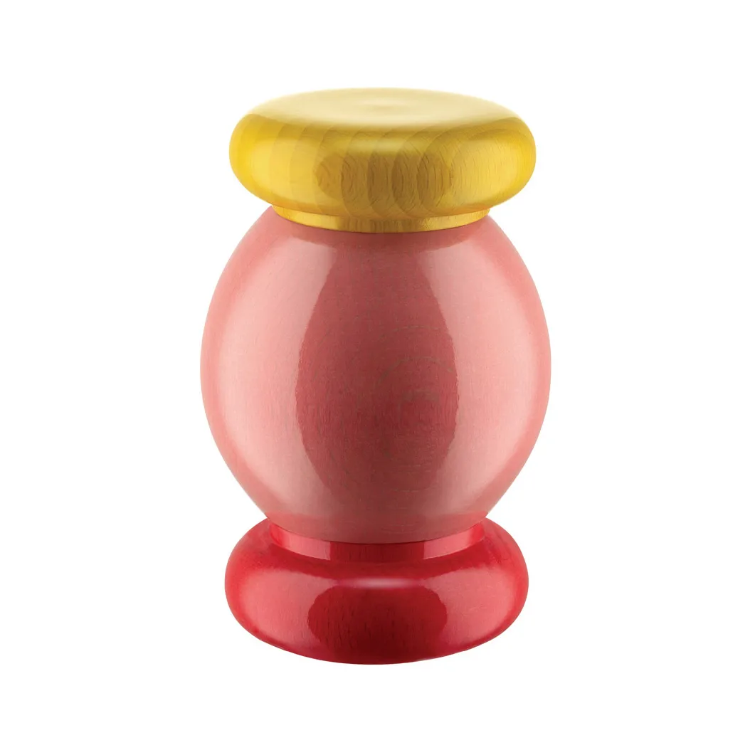 Alessi Twergi salt- and pepper mill 11 cm Pink | Scandinavian Design | Salt & pepper grinders | Yellow