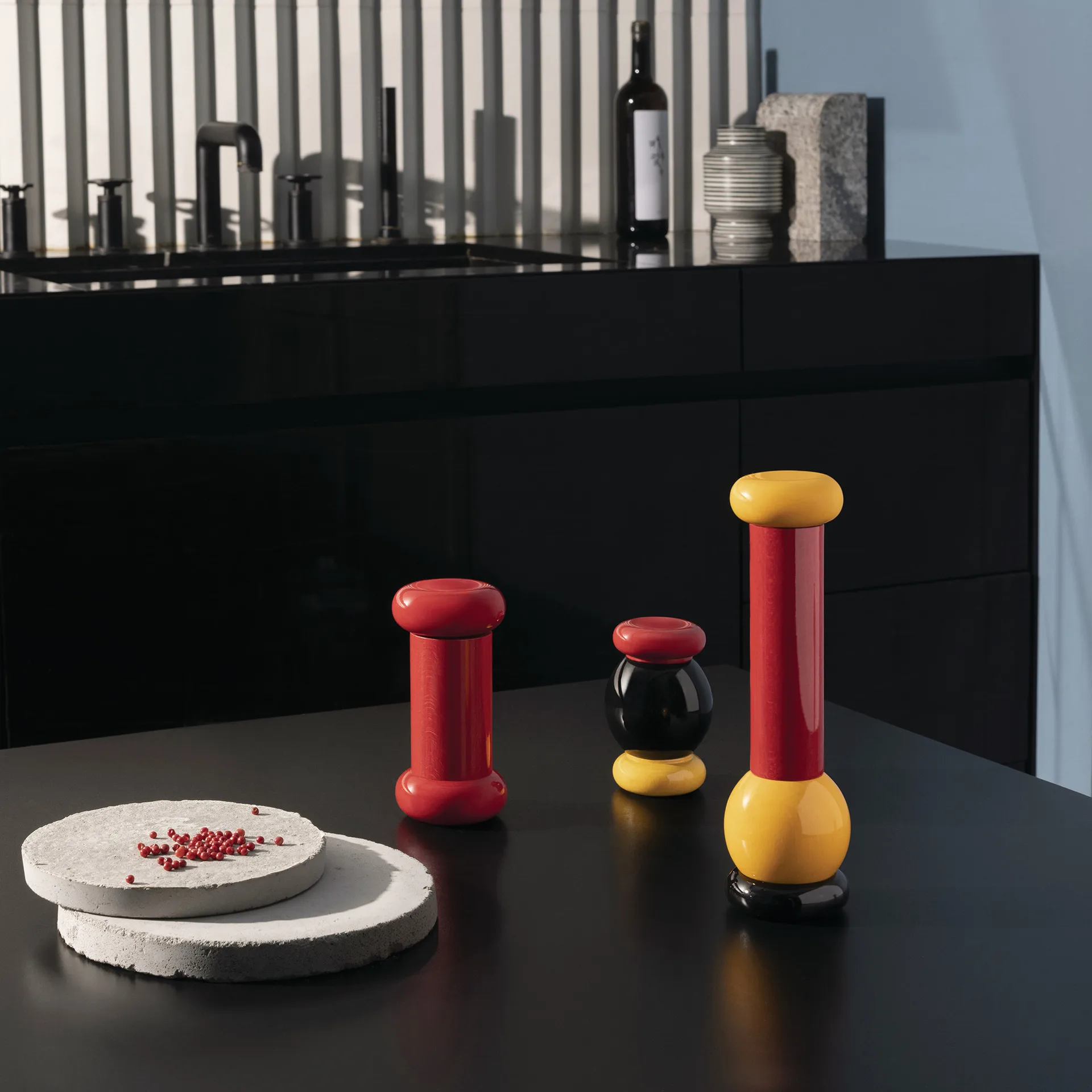 Twergi salt- and pepper mill 15 cm, Red Alessi