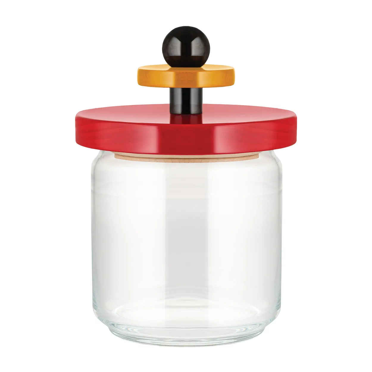 Alessi Twergi storage jar 0.75 L Red | Scandinavian Design | Storage jars | Yellow
