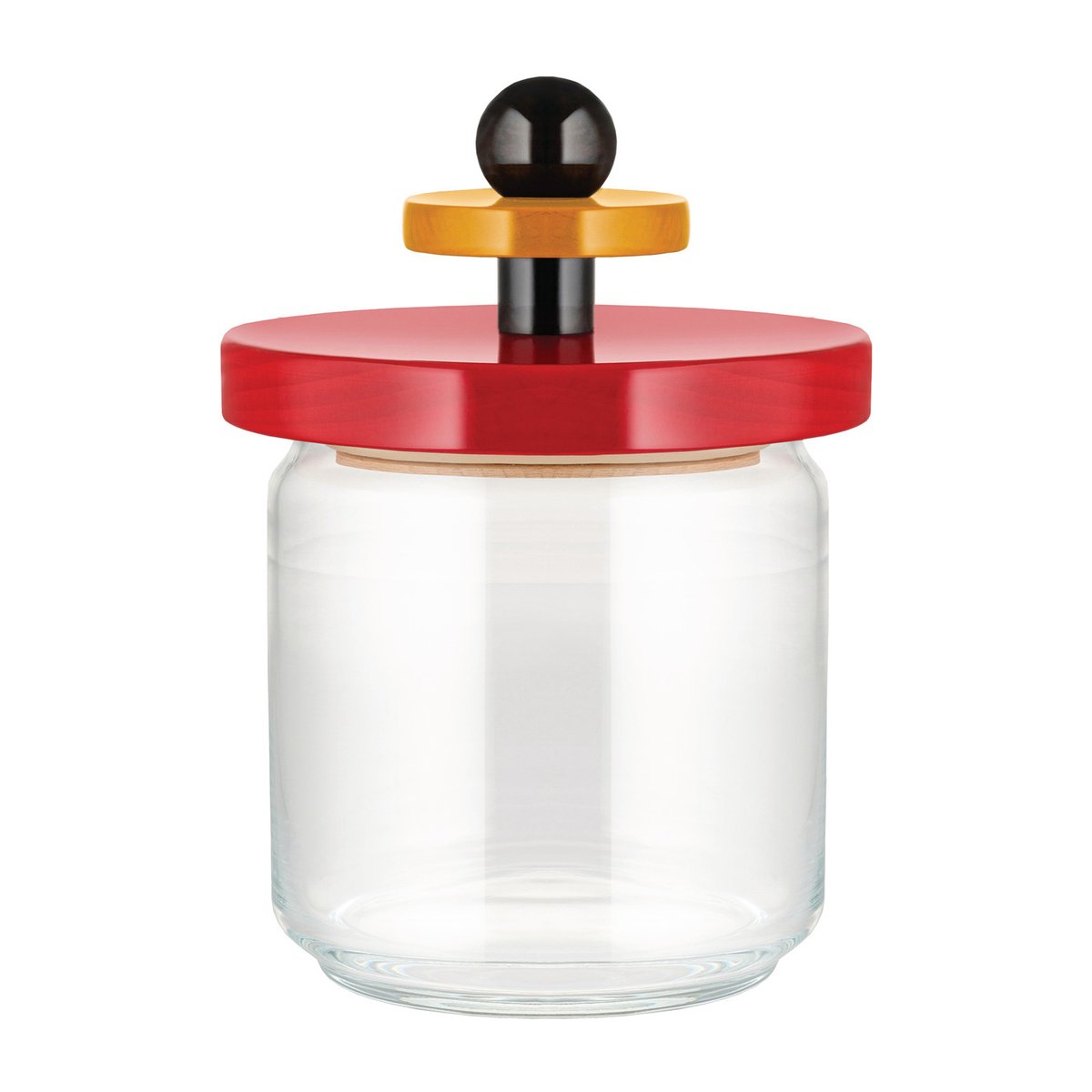 Alessi Twergi storage jar 0.75 L Red | Scandinavian Design | Storage jars | Yellow