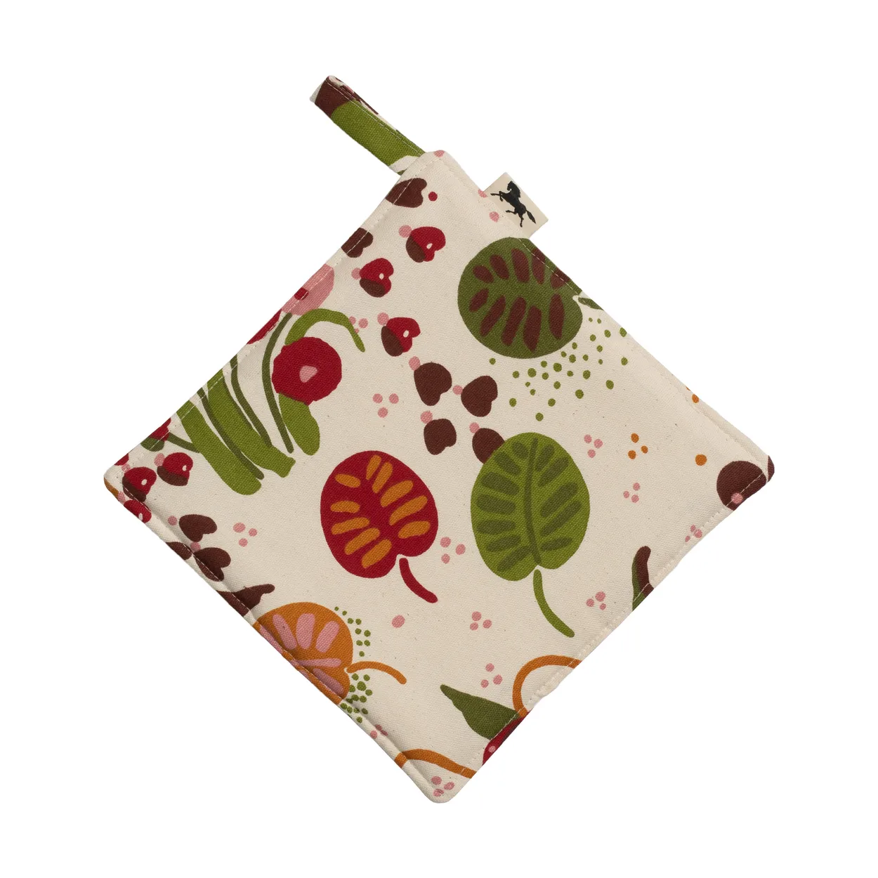 Almedahls Ailanthus potholder 23x23 cm Multi | Scandinavian Design | Oven mitts, gloves & pot holders | Multi