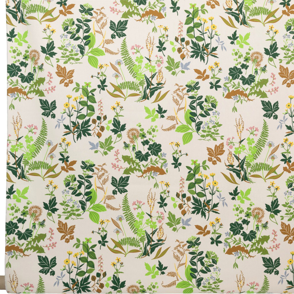 Almedahls Ängsö fabric Multi-beige | Scandinavian Design | Fabric by the metre | Multi