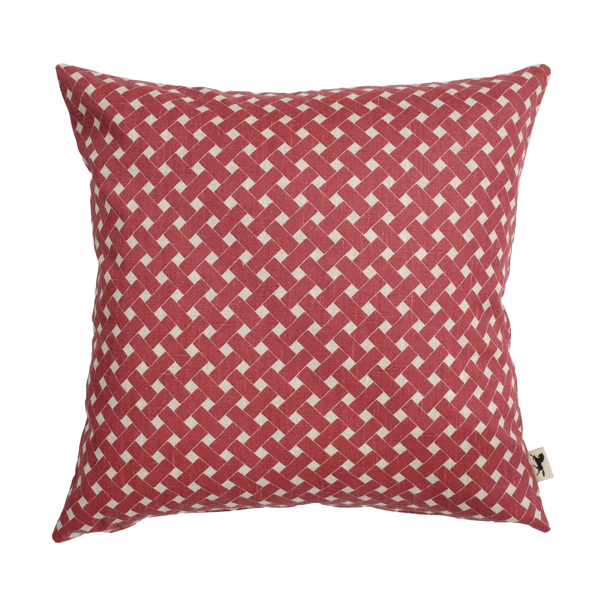 Almedahls Basket cushion cover 47x47 cm Red | Scandinavian Design | Cushion covers | Red