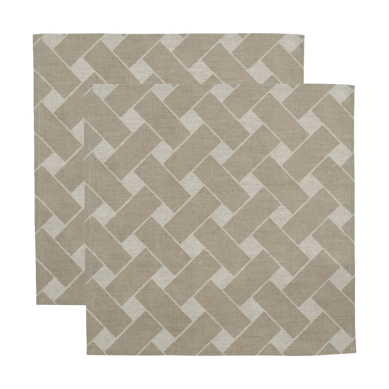 Almedahls Basket XL napkin 45x45 cm 2-pack Natural taupe