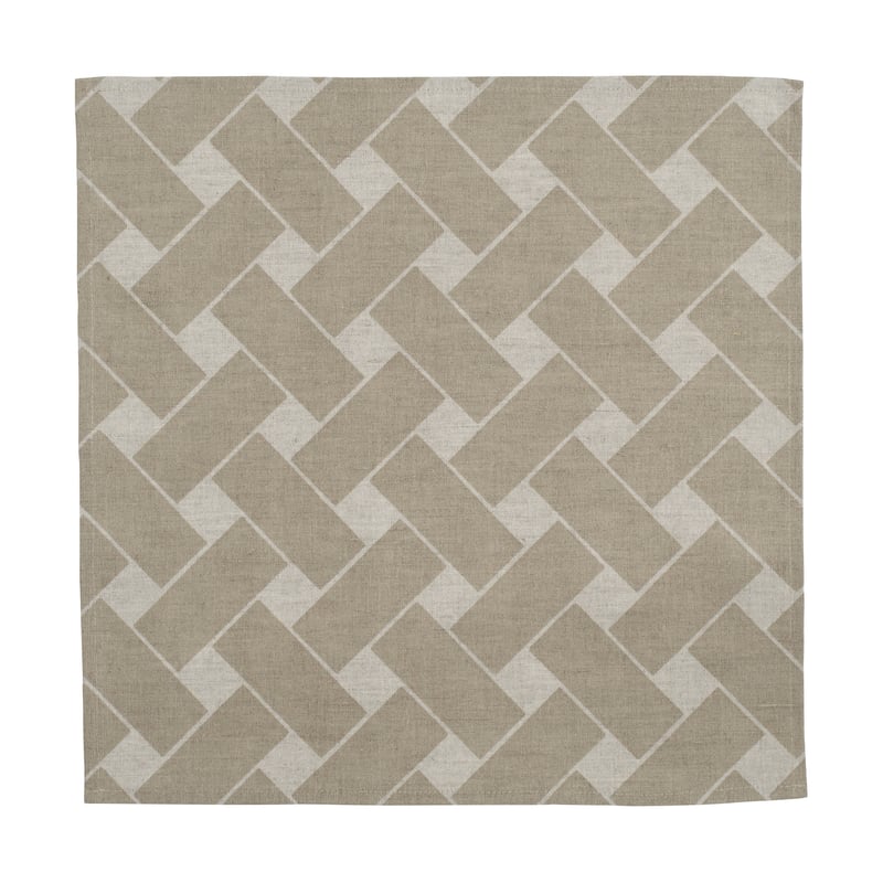 Almedahls Basket XL napkin 45x45 cm 2-pack Natural taupe