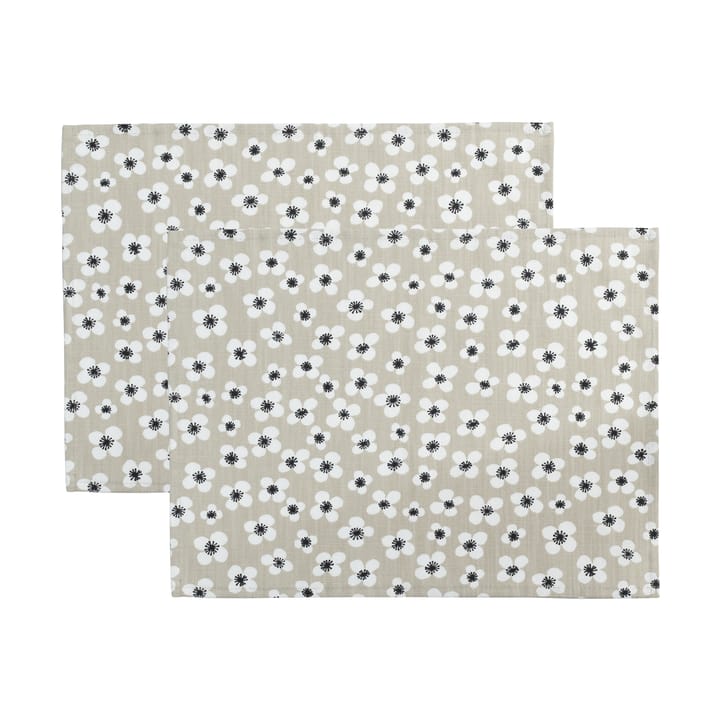 Belle Amie placemat 2-pack - Beige, 34x45 cm - Almedahls