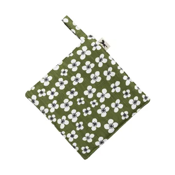 Belle Amie pot holder 23x23 cm - Dark green - Almedahls