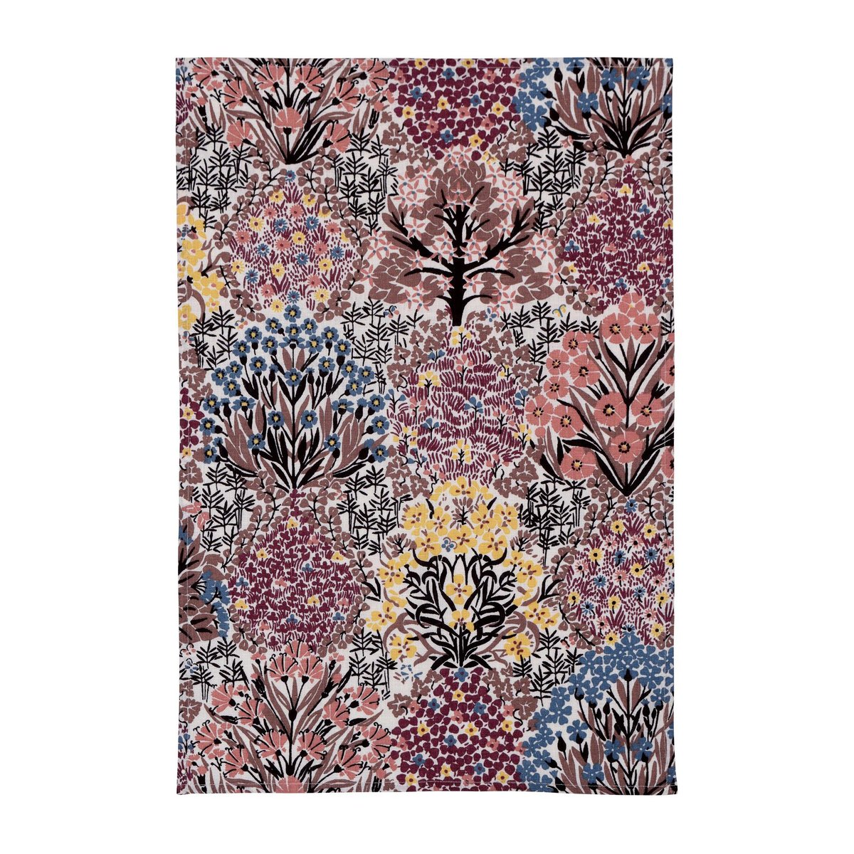 Almedahls Botanical Garden kitchen towel 47x70 cm Pink brown