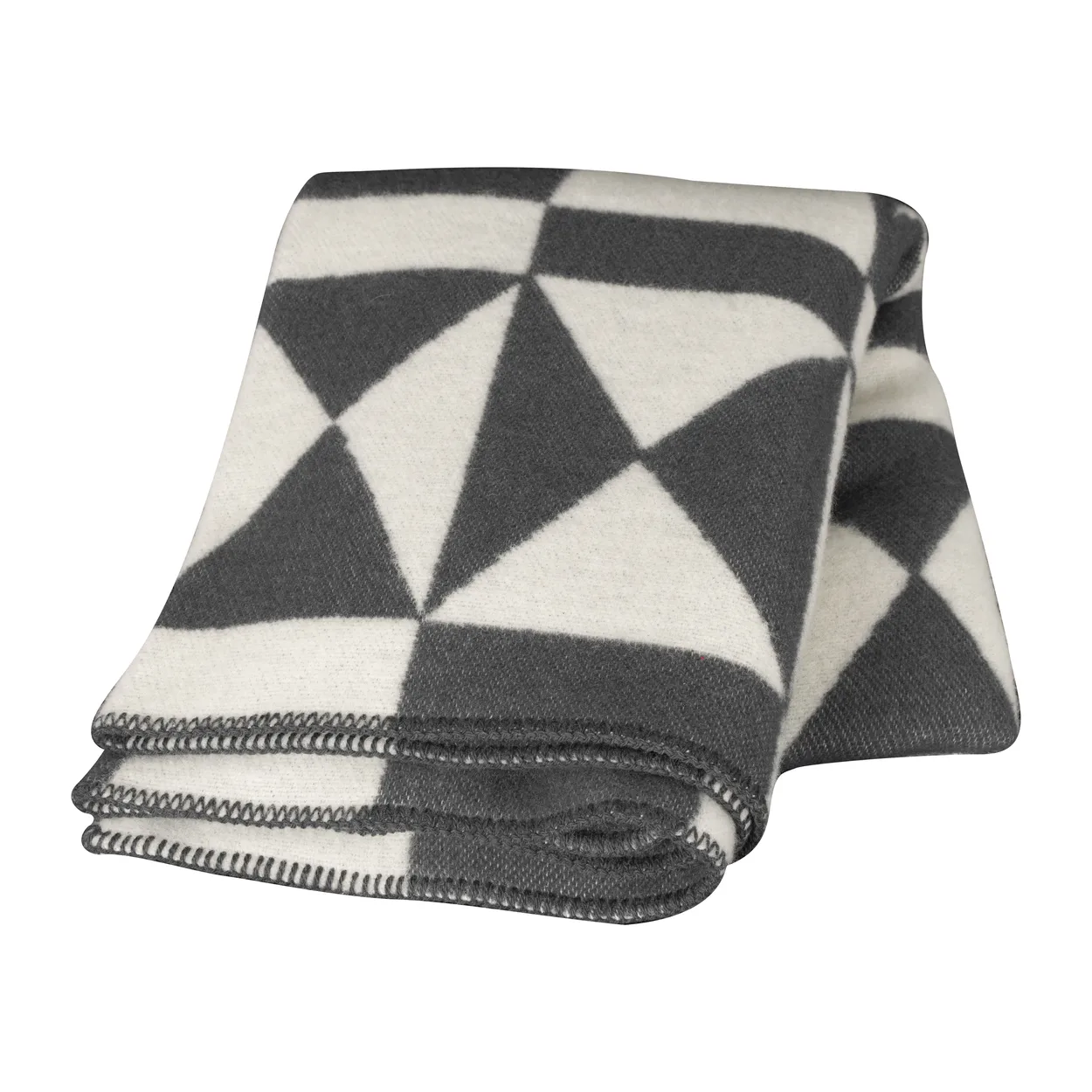Almedahls Bows wool throw 130x170 cm grey | Scandinavian Design | Wool blankets & throws | White