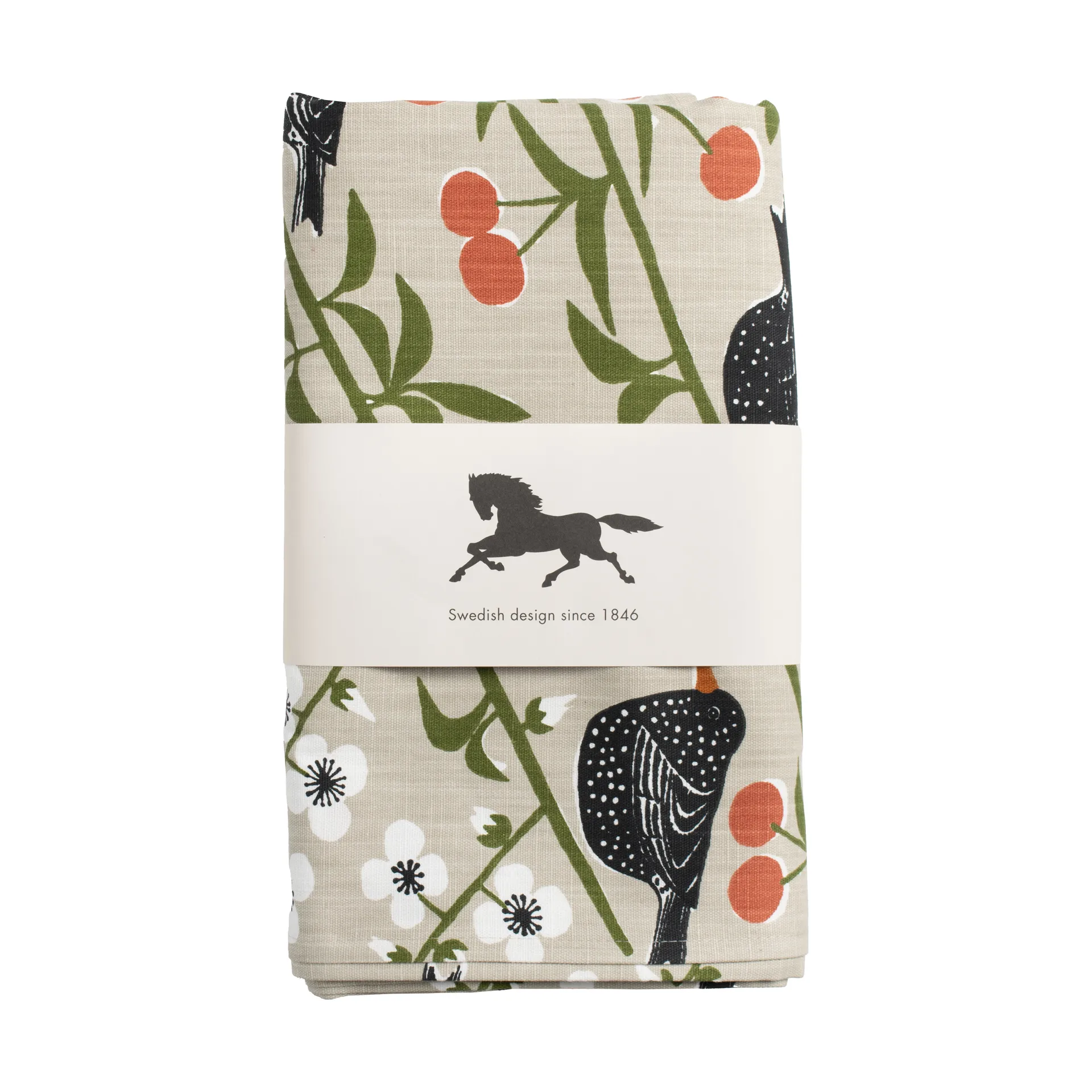 Cherry Garden tablecloth, Beige, 145x250 cm Almedahls