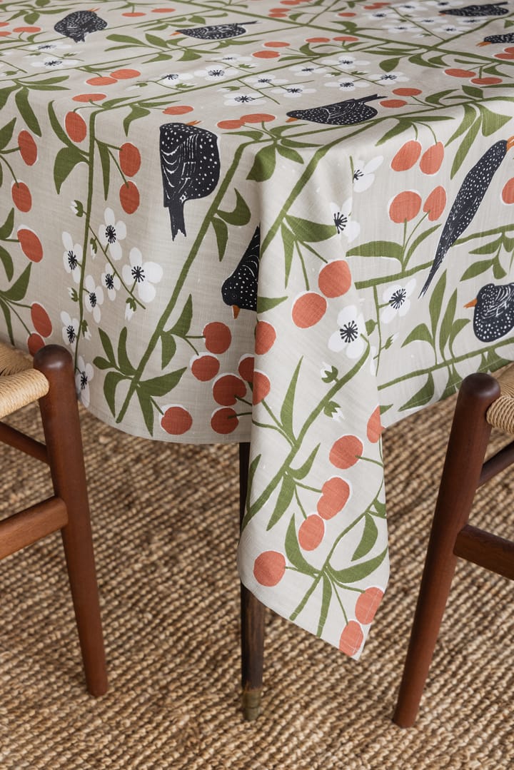 Cherry Garden tablecloth, Beige, 145x250 cm Almedahls