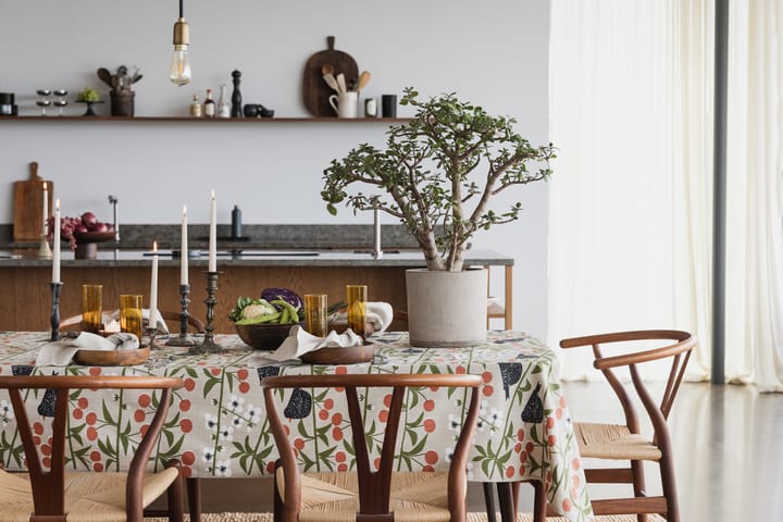 Cherry Garden tablecloth, Beige, 145x250 cm Almedahls