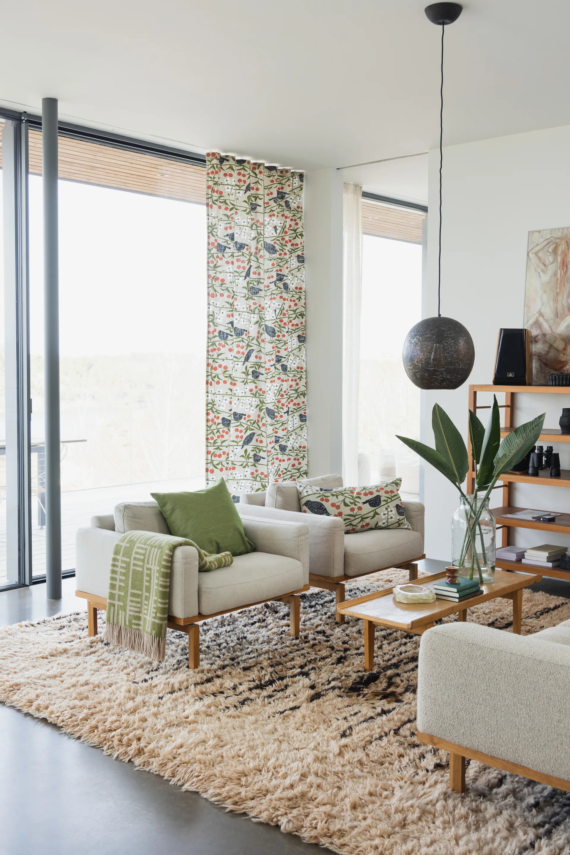 Cherry Orchard cushion cover, Beige, 40x70 cm Almedahls