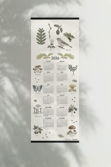 Forest Walk calendar 2026 - 35x90 cm - Almedahls