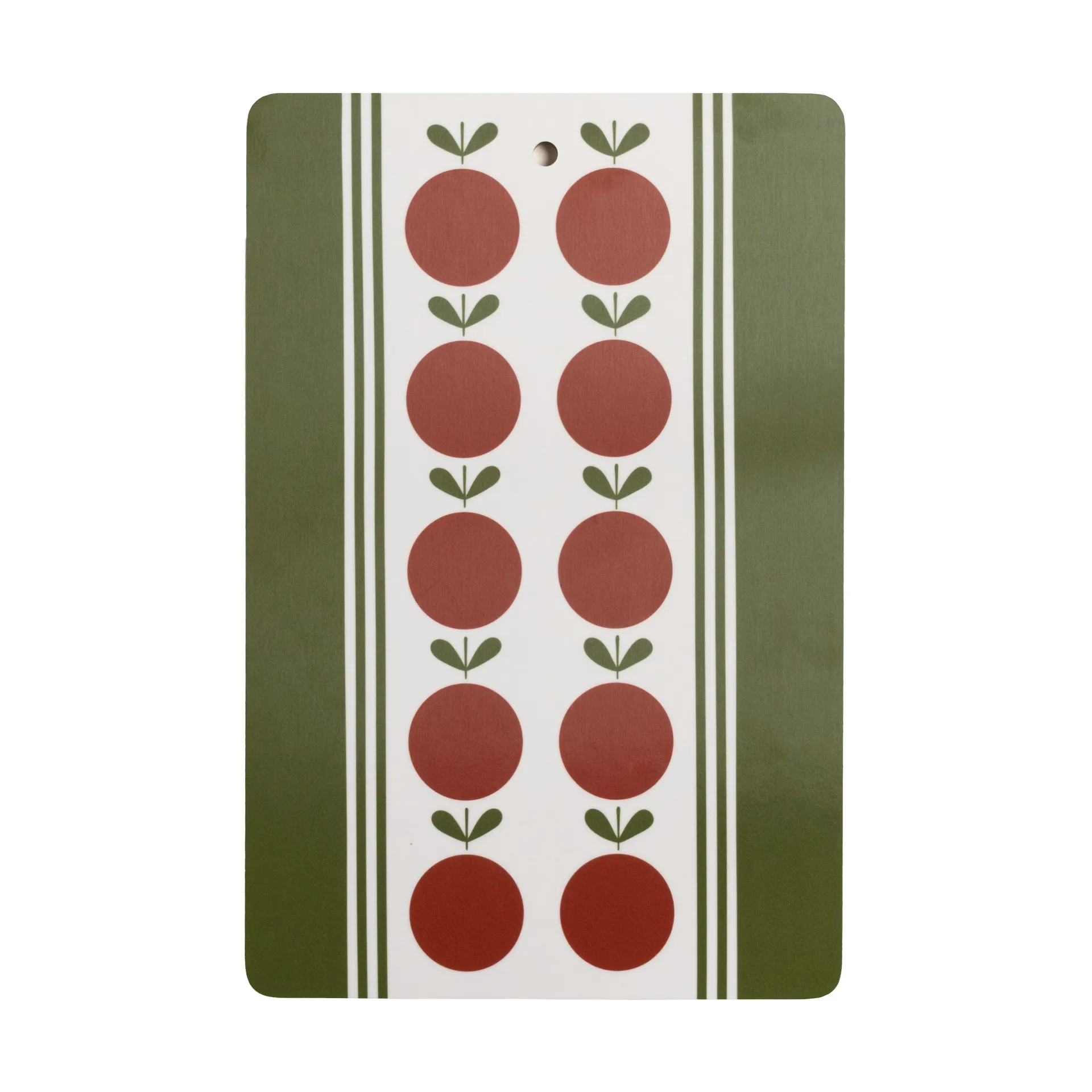 Fruit and cake serving board, Red-green, 20x30 cm Almedahls
