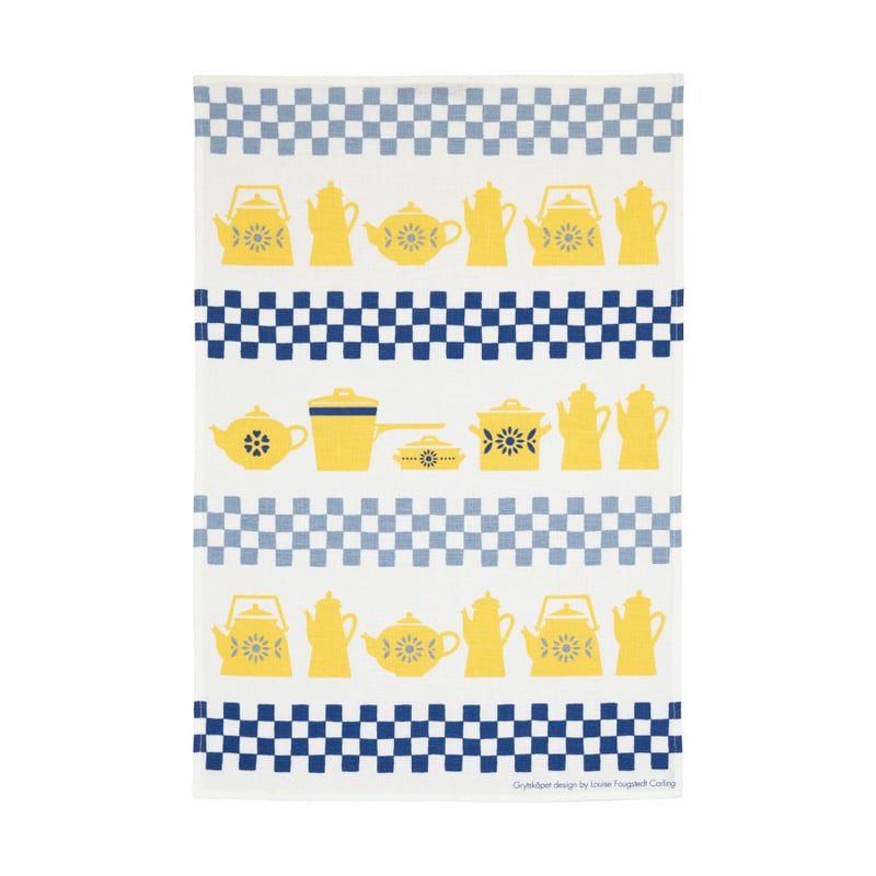Almedahls Grytskåpet kitchen towel 47x70 cm Multi-yellow-blue