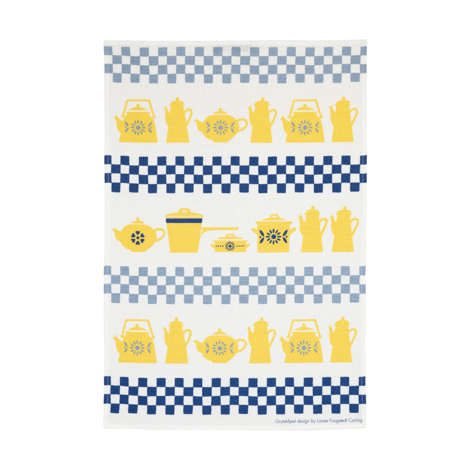Almedahls Grytskåpet kitchen towel 47x70 cm Multi-yellow-blue