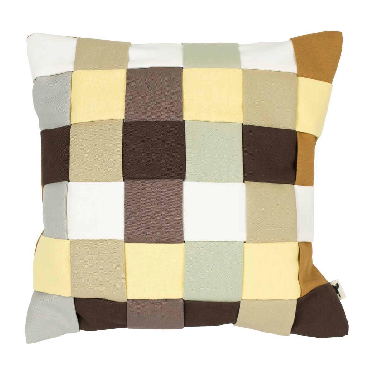 Almedahls Hans pillowcase 50x50 cm Brown-green | Scandinavian Design | Cushion covers | Brown