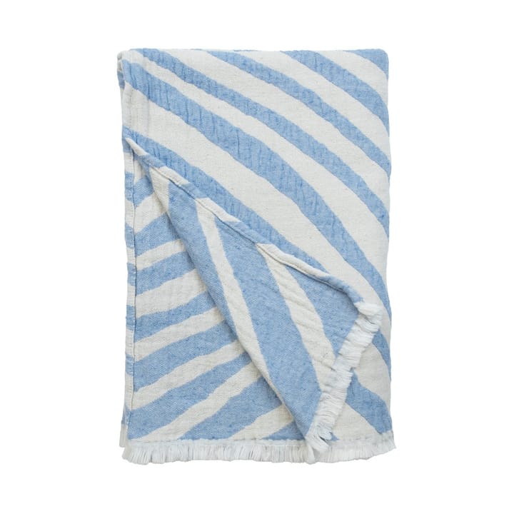 Havet blanket 120x170 cm - Blue-offwhite - Almedahls