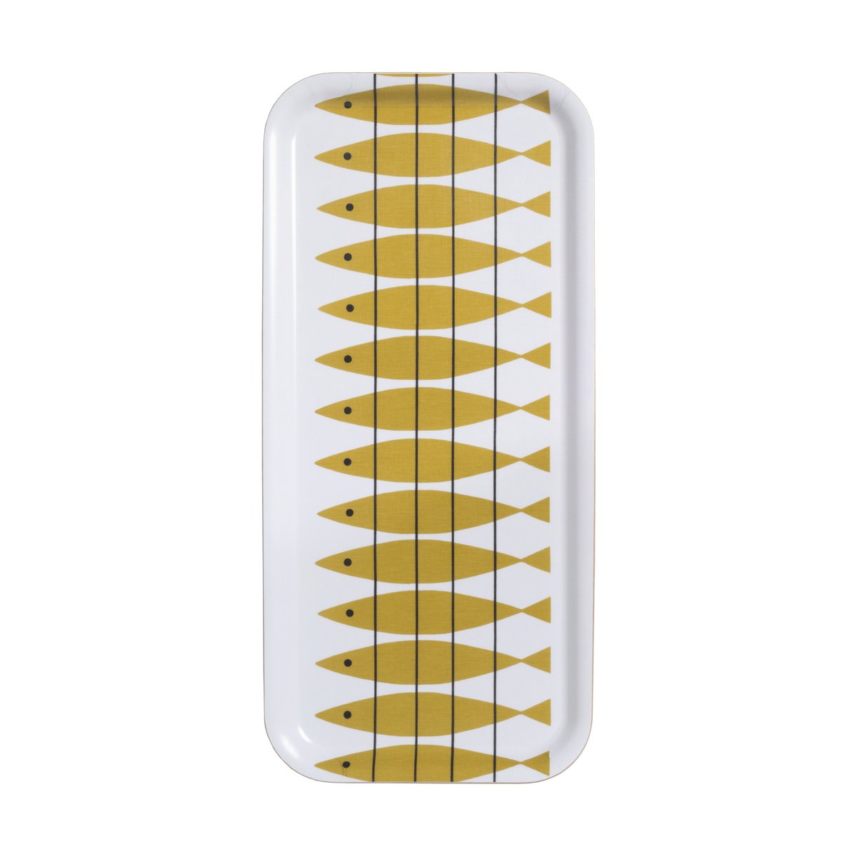 Almedahls Herring tray 15x32 cm Ochre | Scandinavian Design | Trays | Yellow