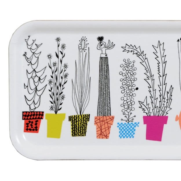 Italiensk blomsterhylla tray - 32x15 cm - Almedahls