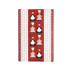 Kökspolka kitchen towel - red - Almedahls