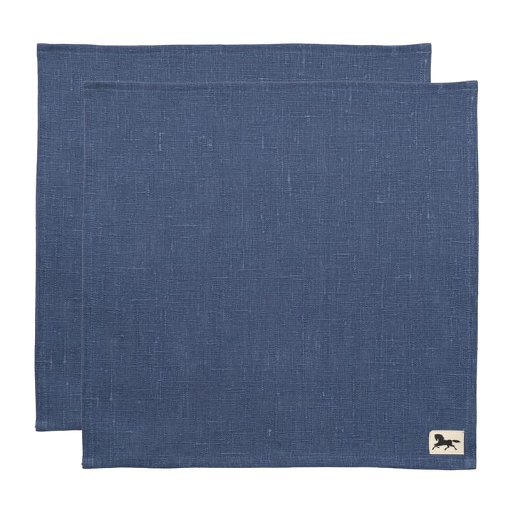 Linen napkin 32x32 cm 2-pack - Blue - Almedahls