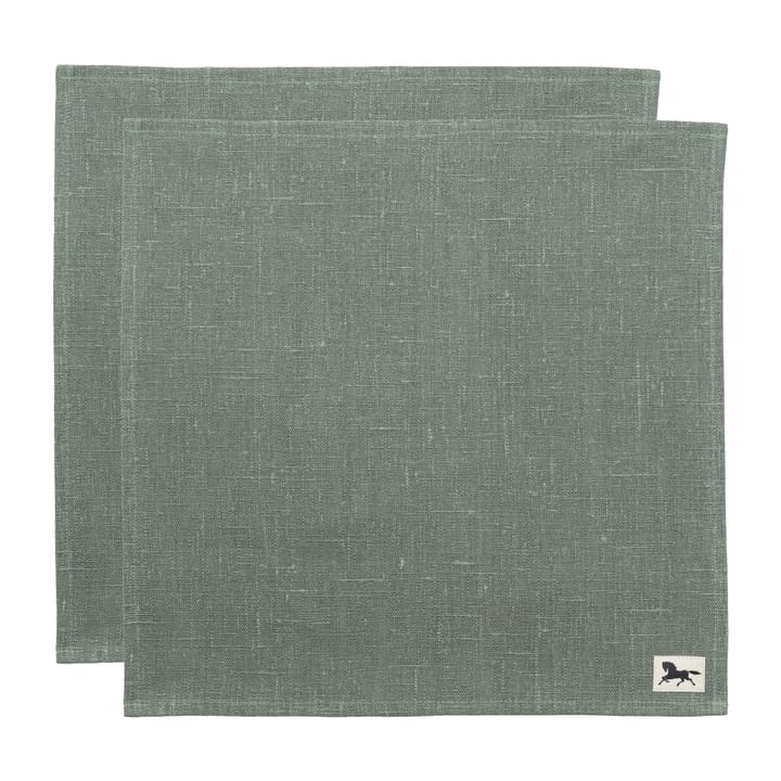 Linen napkin 32x32 cm 2-pack, Green Almedahls