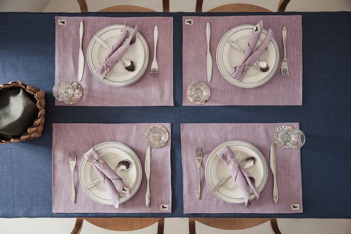 Linen napkin 32x32 cm 2-pack, Purple Almedahls