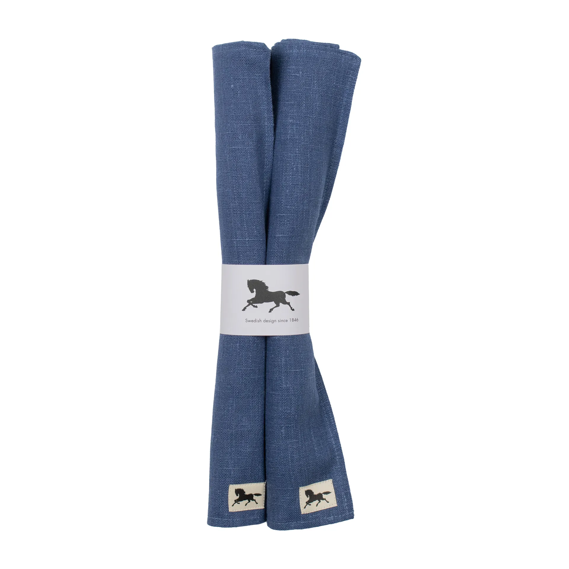 Linen placemat 34x45 cm 2-pack, Blue Almedahls