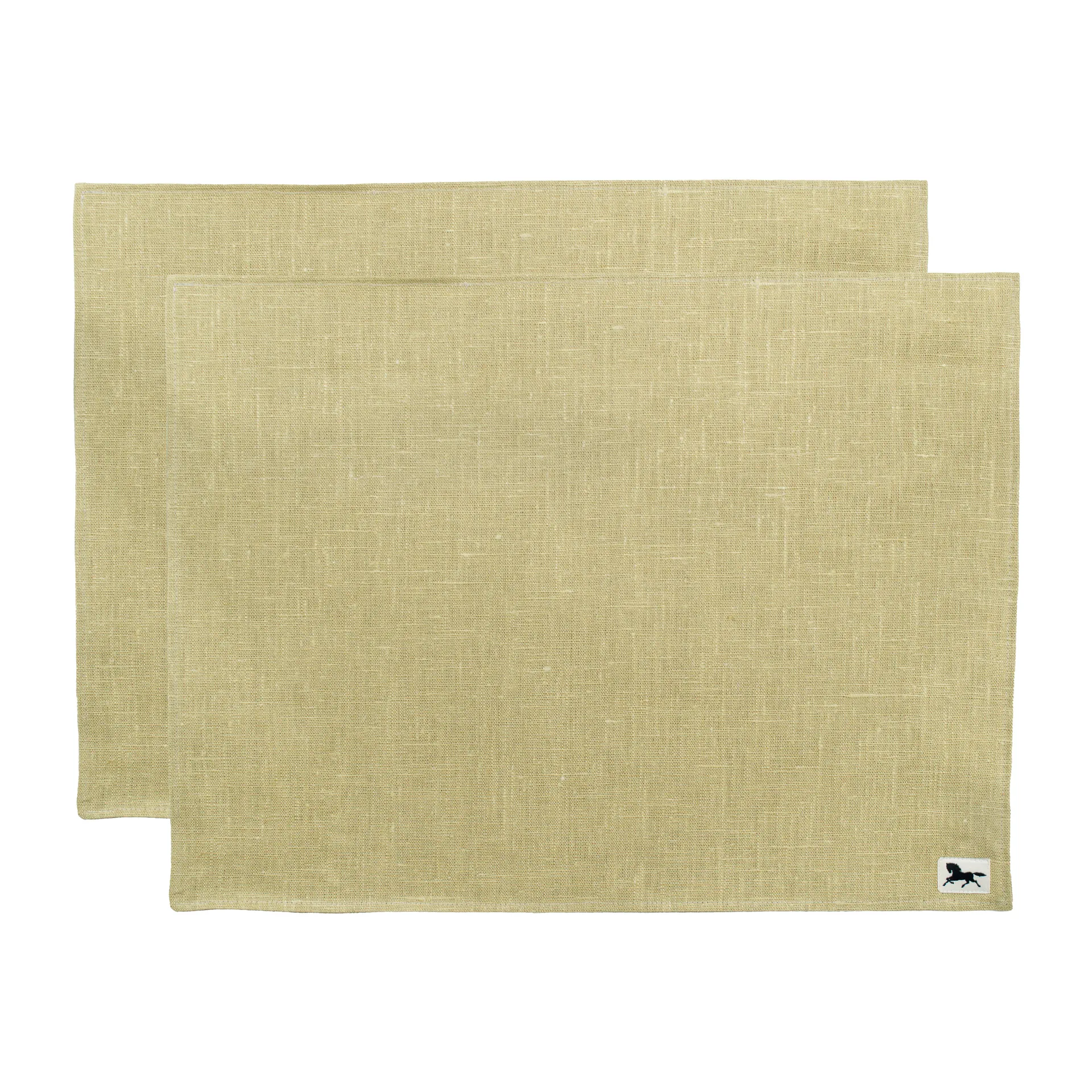 Linen placemat 34x45 cm 2-pack, Olive Almedahls