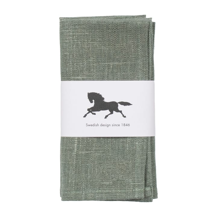 Linne napkin 45x45 cm 2-pack - Green - Almedahls