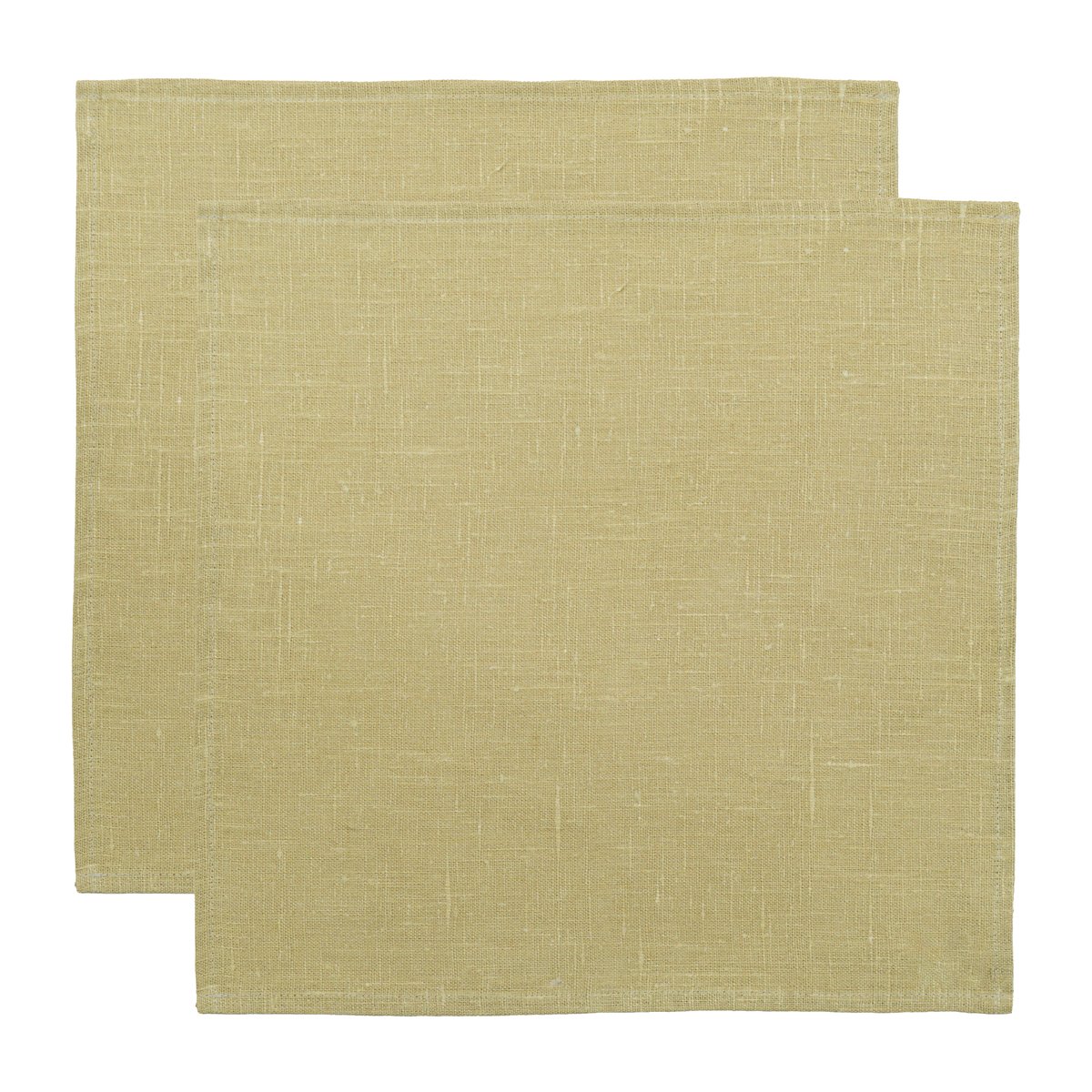 Almedahls Linne napkin 45x45 cm 2-pack Light oliv | Scandinavian Design | Linen & cotton napkins | Green