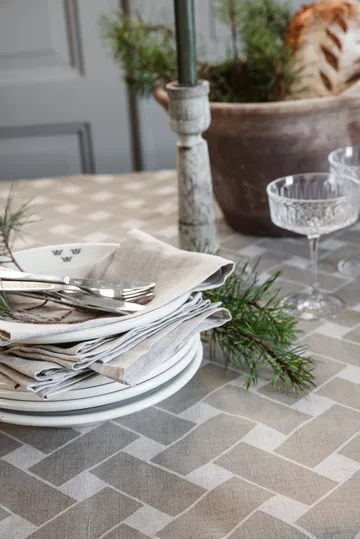 Linne napkin 45x45 cm 2-pack - Natural - Almedahls