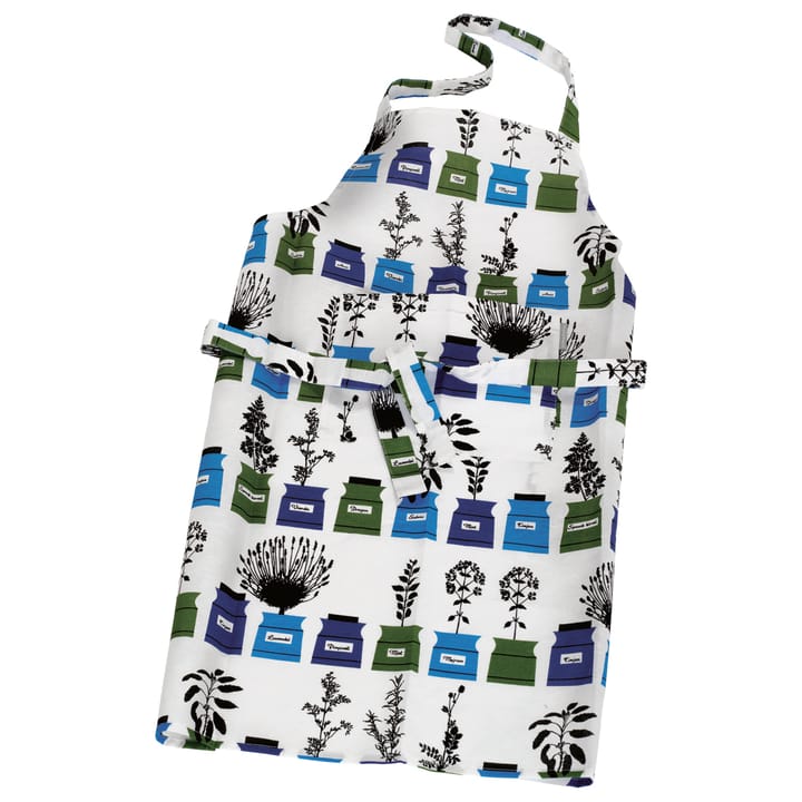 Persons kryddskåp apron - blue-green - Almedahls