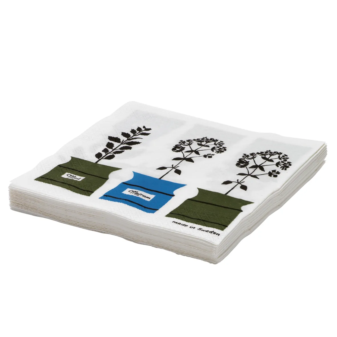 Persons Kryddskåp paper napkin 20-pack, green-blue Almedahls