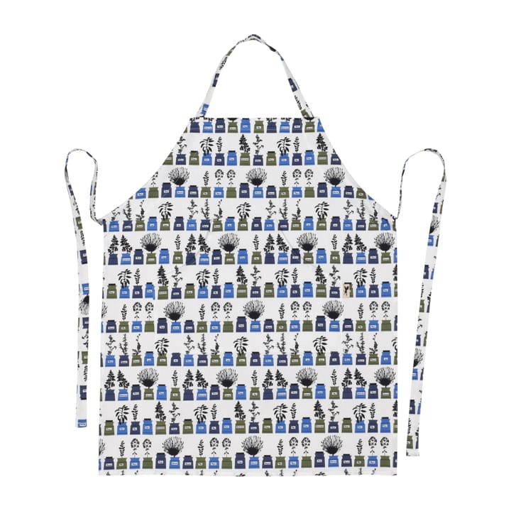Persons spice cabinet apron small pattern - Blue - Almedahls