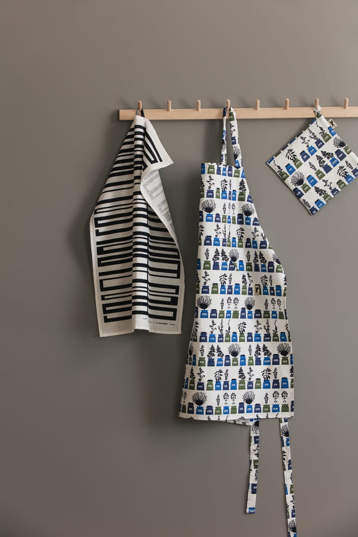 Persons spice cabinet apron small pattern - Blue - Almedahls