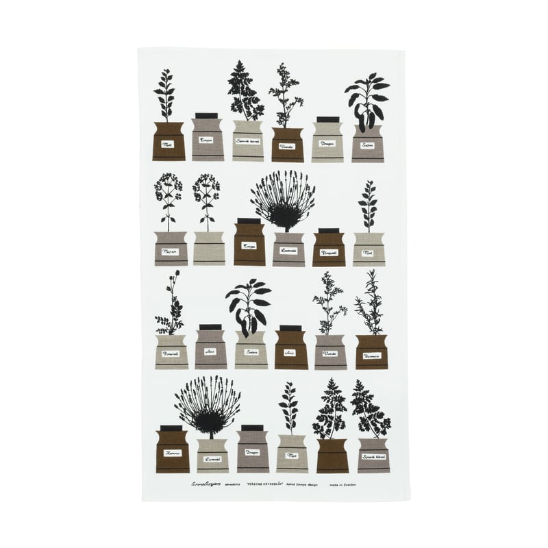 Almedahls Perssons spice cupboard kitchen towel 47x70 cm Gray-brown