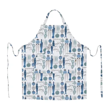 Picknick apron small pattern - Blue-beige - Almedahls