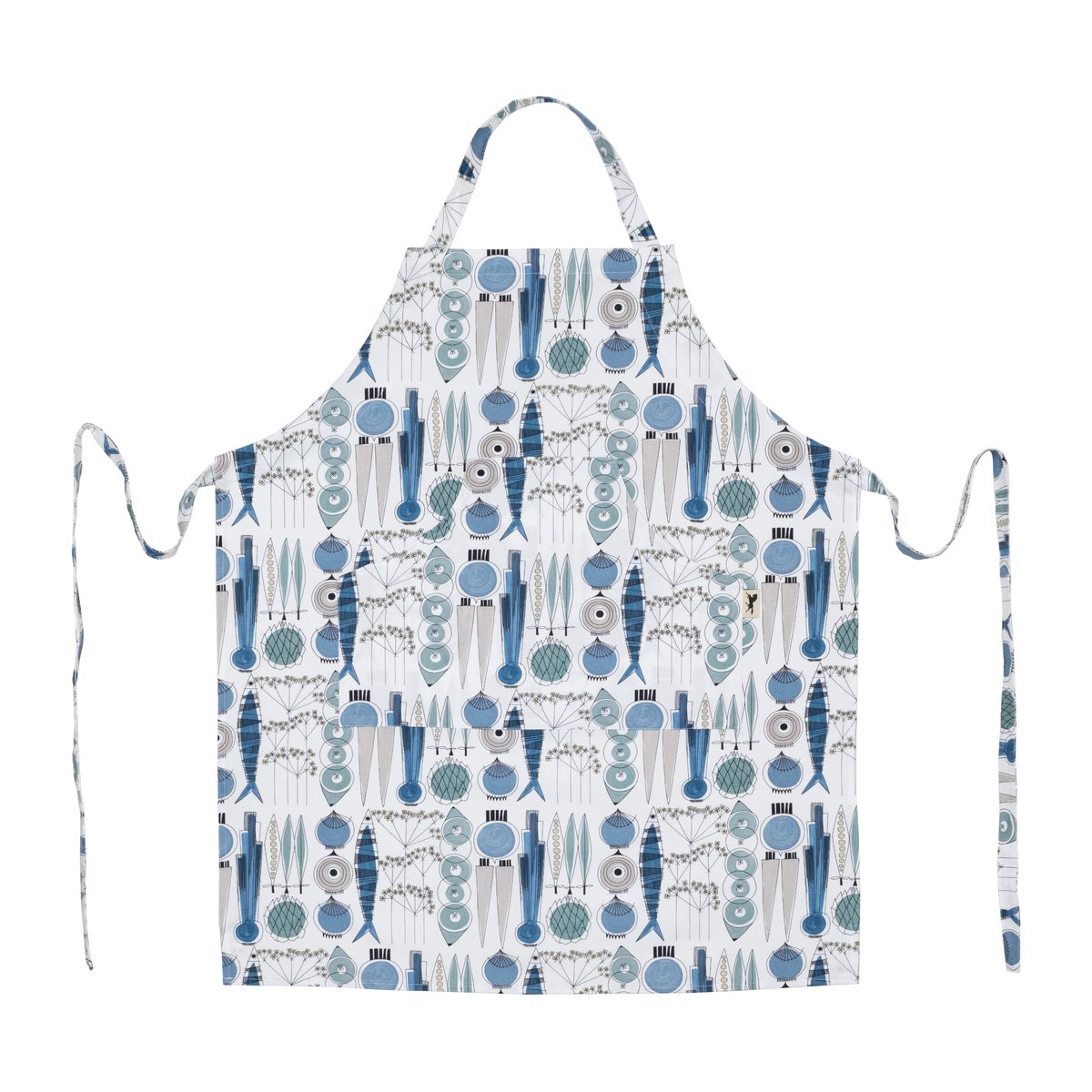 Almedahls Picknick apron small pattern Blue-beige | Scandinavian Design | Aprons | Blue