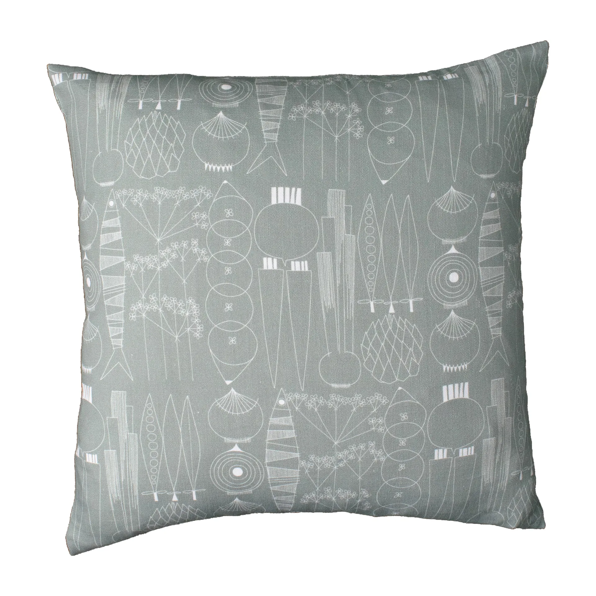 Picknick pillowcase 45x45 cm, Green-grey Almedahls