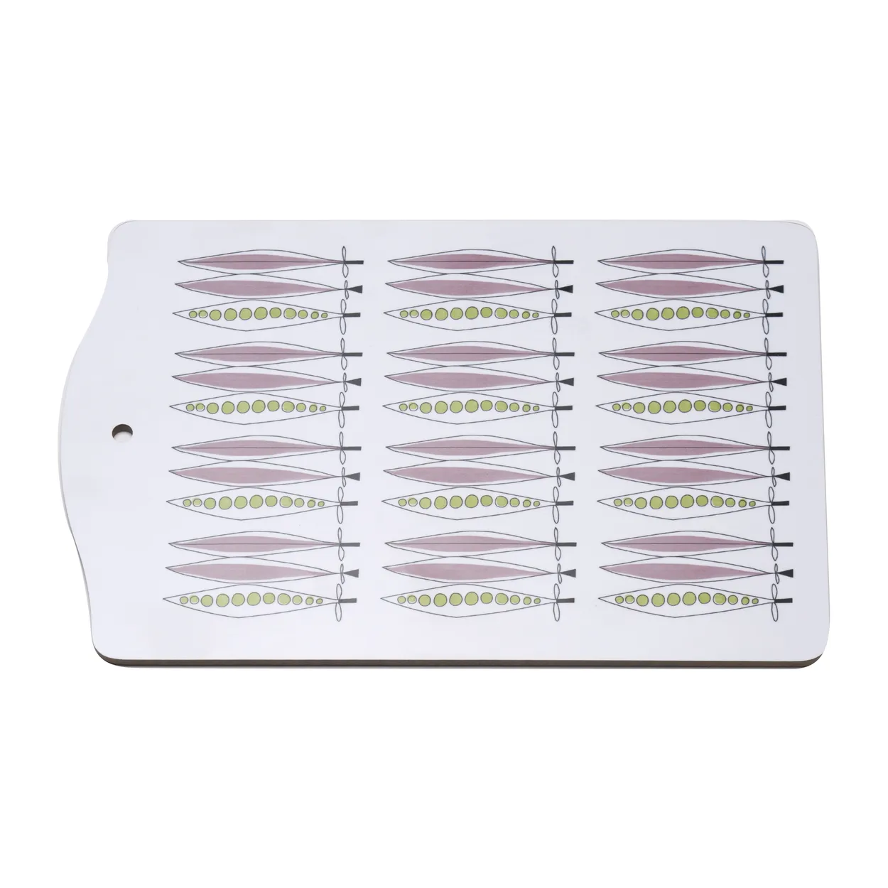 Almedahls Picknick serving board 20x30 cm Blue pink-multi