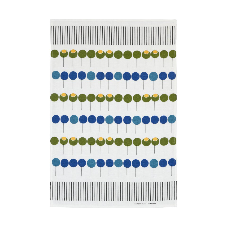 Almedahls Pinnebär kitchen towel 47x70 cm Blue-green