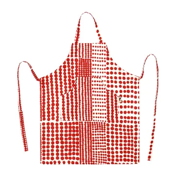 Polka dot apron children - Red-white - Almedahls